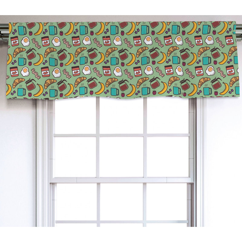 Sateen Ruffled Window Valance