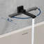 Système de douche de salle de bain moderne en laiton noir mat efficace
