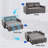 Pull-out sofa bed with adjustable backrests-2066627926