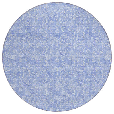 Tapis ivoire rond 8 po