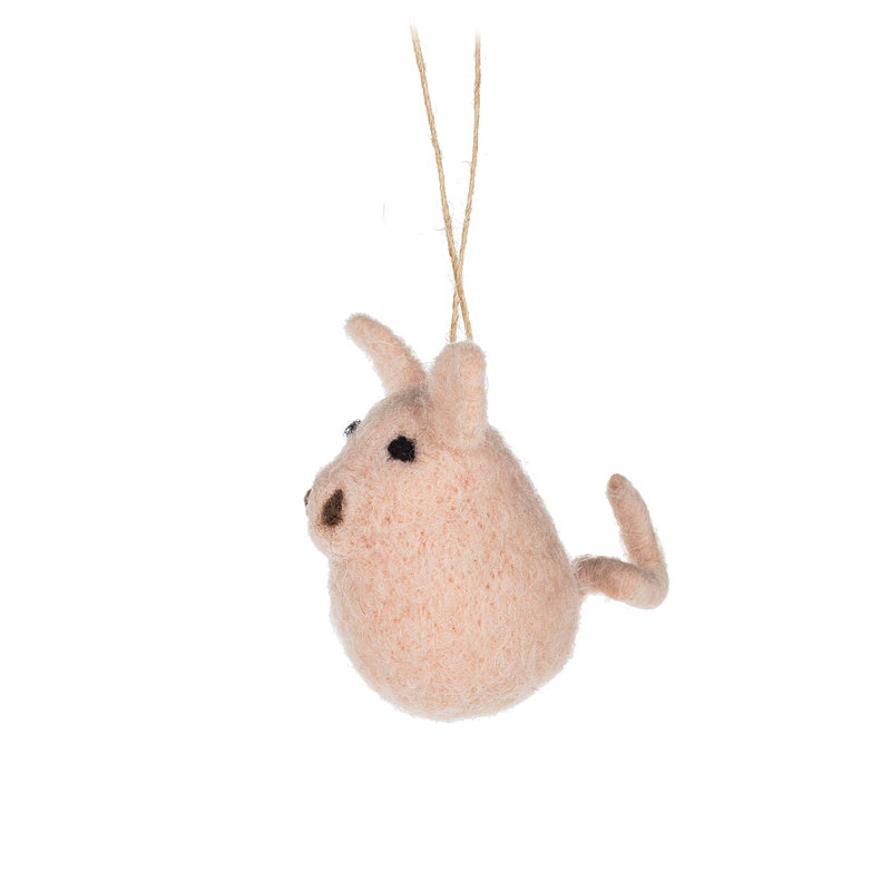 Ornement suspendu en forme de cochon