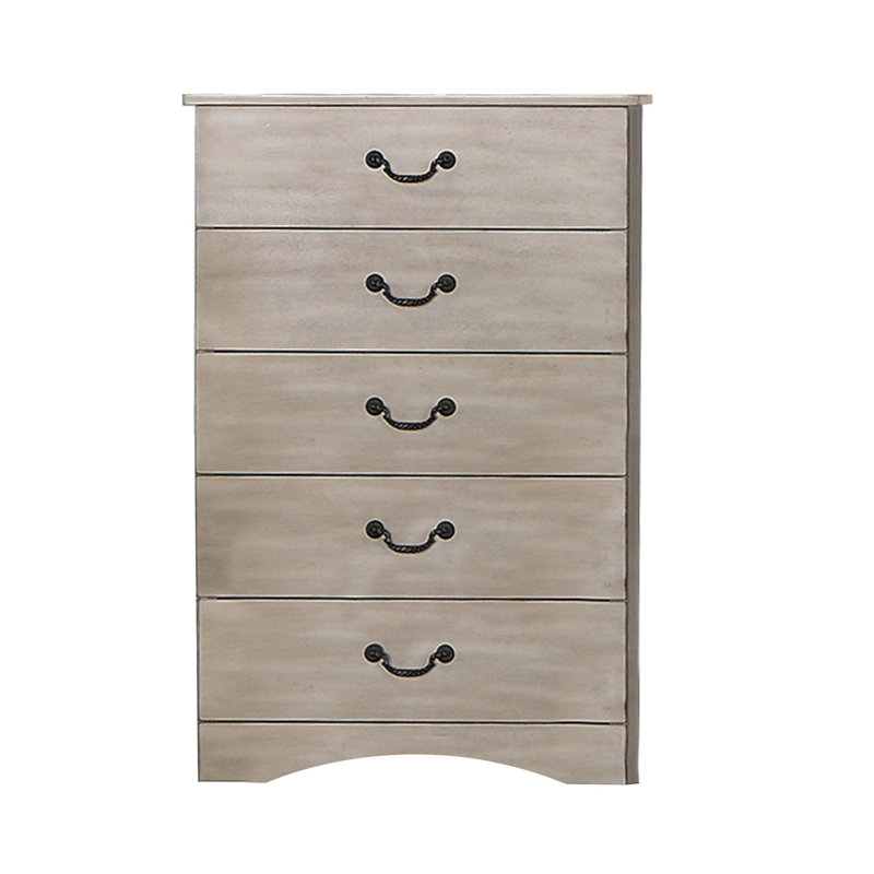 Commode 5 tiroirs Pennside, Brun clair