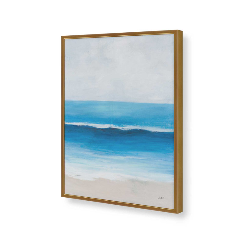 «Breaker» par Julia Purinton, reproduction d'art, L 24 po x H 32 po, Doré, Impression encadrée