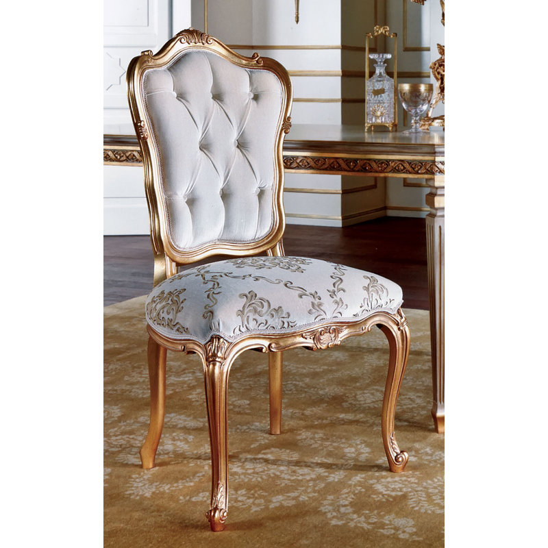 Upholstered Side Chair in White