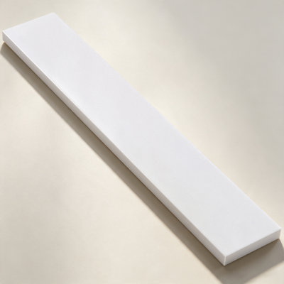 21'' W X 4'' H Engineered Stone White Sidesplash Rectangular Vanity Top Polished Side Splash for Bathroom Countertop, Window Sill, Door Transitions