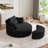 Dashton Upholstered Barrel Chair with Ottoman-756477088