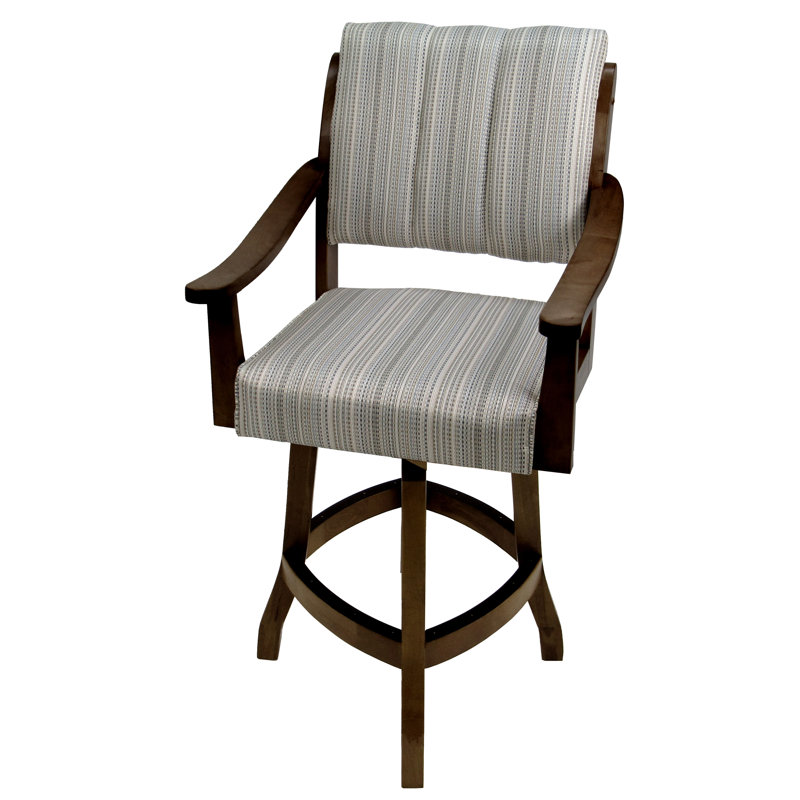 Tabouret de bar Curby, Brun, Tabouret de comptoir (siège d'une hauteur de 26 p