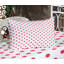 Drap-housse et coussin décoratif géométriques Ambesonne, blanc et vermillon-106800374