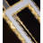 Quidel 6-Light Crystal Frame Chandelier 138inch High Ceiling Chandelier LED Dimmable 3000-6000k