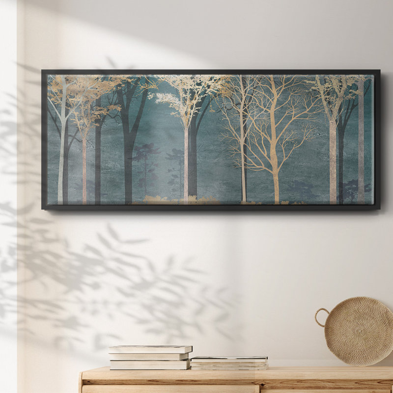 Into the Woods- Framed Canvas, 12" H x 30" W