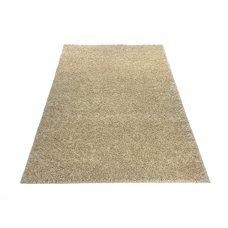 Tapis à poil long tissé à la machine avec options de taille et de couleur, Rectangle 4 pi 11 po x 6 pi 11 po