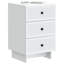 43cm W Engineered Wood Bedside Table