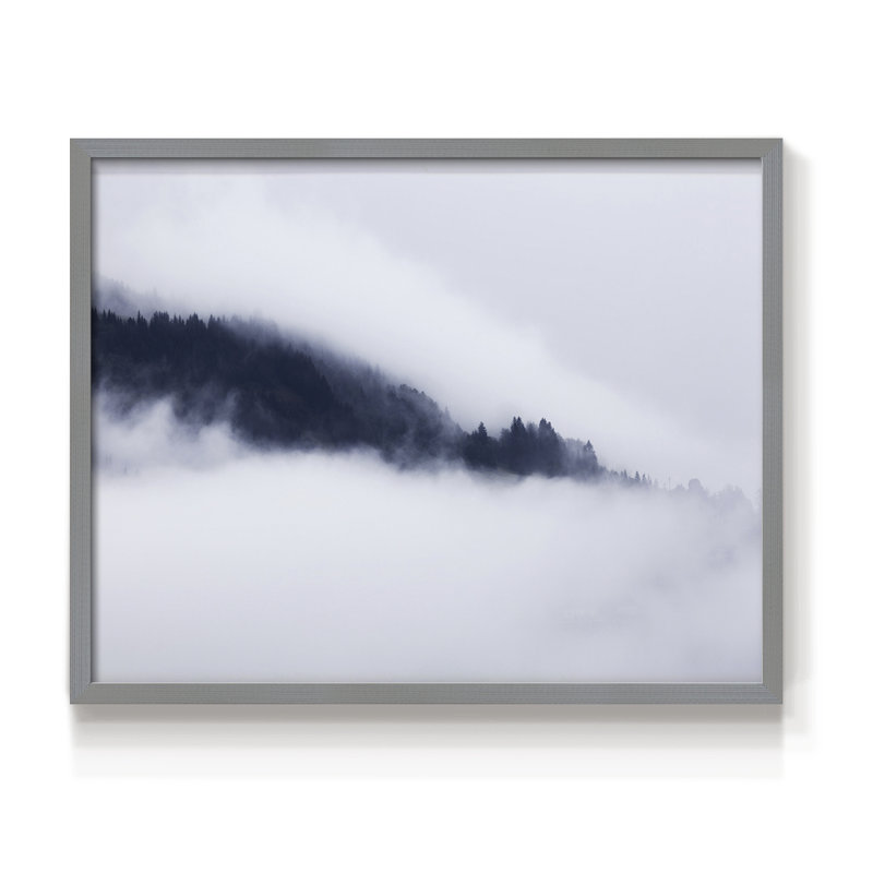 In the Clouds -Framed Print - Restickable, Grey, H 11 po x l 14 po