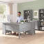 Bureau en L 60 po avec rangement et tiroirs Paelynn, bureau d'ordinateur d'angle, bois moderne, gris platine-1197190028-1105506234