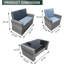 Wicker 4 - Person Garden Lounge Set with Cushions