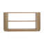 Console Modern Modern - Table de canapé mince avec tablette ouverte et grain de bois élégant-312322432