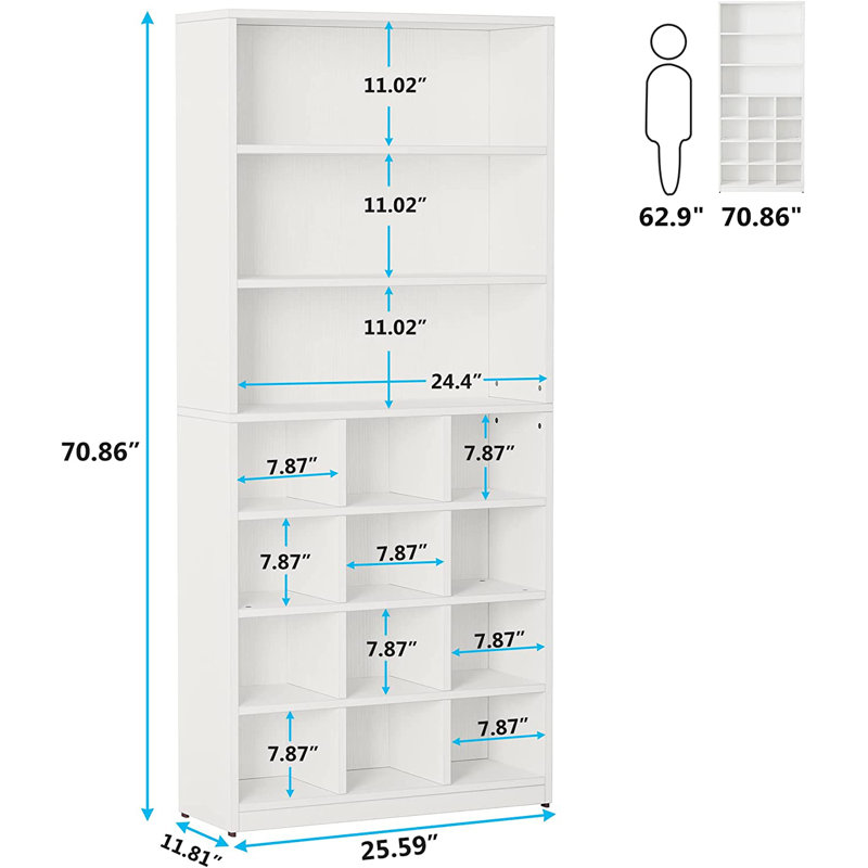 24 Pair Shoe Rack, White
