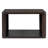 Square farmhouse coffee table in dark brown, 30.8", with 2-tier storage and half open storage compartment