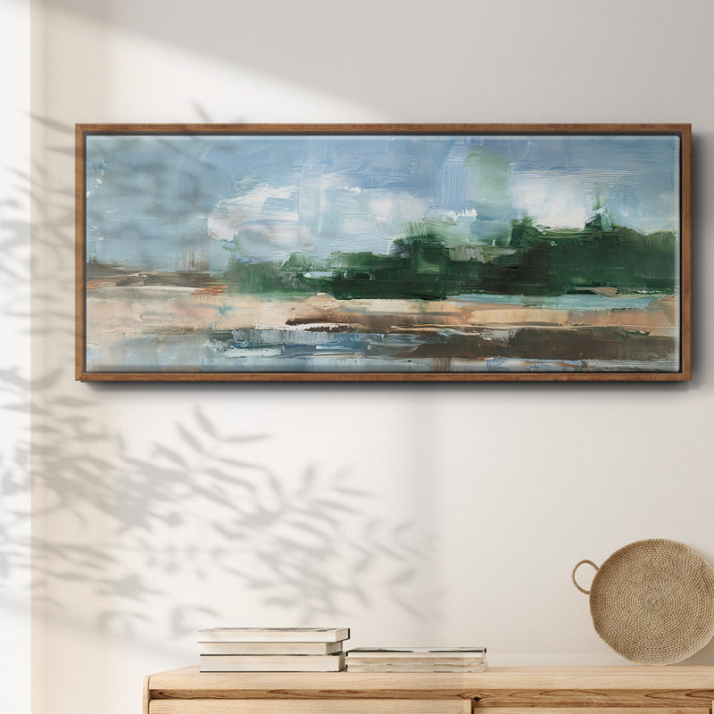 Tropical Shore I- Framed Canvas