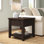 Table de bout en bois massif avec rangement Hemsworth