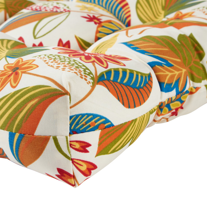 Lester Outdoor Chair Cushion, Esprit Floral, 1, 21" H x 21" W x 21" D