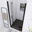 37.38'' 36'' W x 72'' H Semi-Frameless Shower Door with Clear Glass-98698040