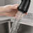 Matte Black Single-Handle High-Arc Kitchen Sink Faucet, Four Water Flow Modes, Stainless Steel Single-Layer Pull-Out Spray Head.