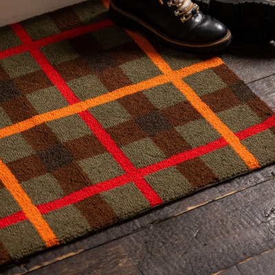 Camp Wandawega Lodge Wool Hook Rug