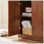 Buffet moderne ondulé, armoire de rangement à contour incurvé, armoire à 4 portes avec fonction de rangement, convenant à la cuisine / chambre à coucher / salon-120166322