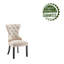 Chaise de salle à manger en velours avec pieds en bois d'hévéa Gislene-941282242-1006113025
