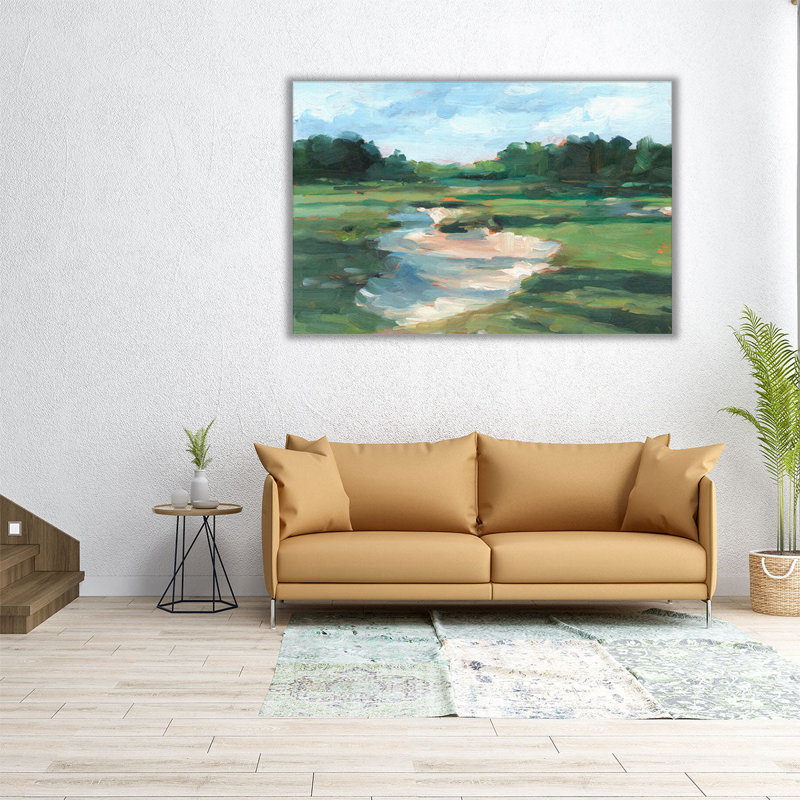 «Golf Course Study I», reproduction d'art sur toile, H 24 po x l 36 po
