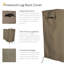 Firewood Log Rack Cover with PVC Backing - 4' - Khaki-96367511