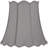 Morell Medium Scallop Bell Lamp Shade 10" Top X 16" Bottom X 15" High X 16" Slant (Spider) Replacement With Harp And Finial - Springcrest