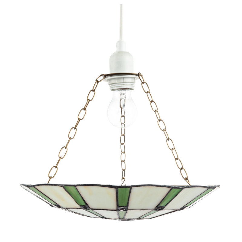6cm H Glass Bowl Pendant Shade ( No Direct Attachment Method ) in Green