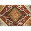 One-of-a-Kind 5' 1'' X 2' 8'' Rectangle Cotton Area Rug in Orange