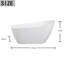 Matrim 80 mm W Freestanding Acrylic Bath