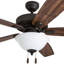 Ventilateur de plafond 52 po avec ensemble d'éclairage Curran-241581038