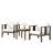 Junco Teak Outdoor Two-Person Patio Set With Cushions And Side Table-124178245-124178244