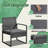 Beoll 3 Pieces Patio Bistro Sets Outdoor Wicker Furniture Sets Modern Rattan Chair Conversation Sets with Coffee Table for Yard and Bistro-1480915365-1480915361