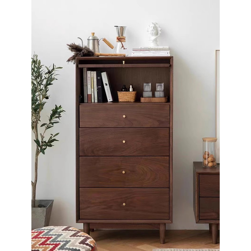 Armoire d'appoint simple et compacte avec porte en verre