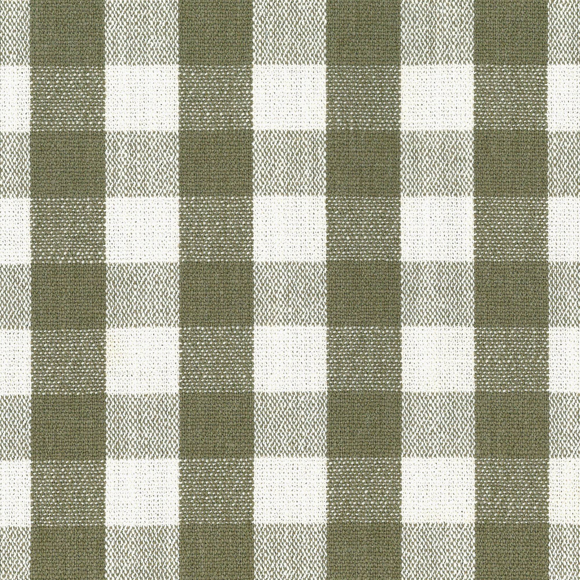 Crawford Upholstered Ottoman, Green Gingham