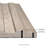 Serata Vibra 6 in. x 16 in. Matte Porcelain Fluted Wood Look Wall Tile-108778306