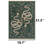 Emerald Serpent Vine Pattern Area Rug