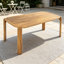 Table de salle à manger d'extérieur en bois d'acacia