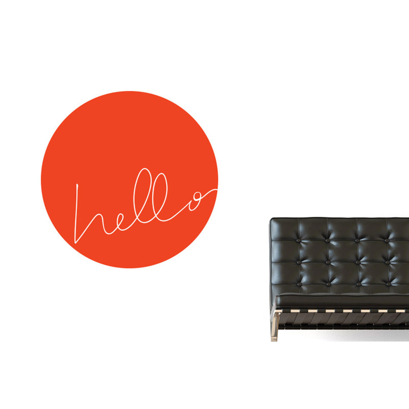 Wall Decal, Orange