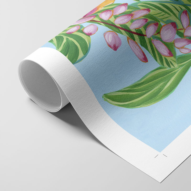 Tropical gingembre I - impression sur toile seulement - non encadré, H 27 po x l 18 po