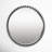 Bedonia 32" Round Metal Wall Mirror-525882278