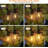 Outdoor String Lights, 60FT Waterproof Patio Lights With 32 Hanging Lights Globe G40 Bulbs, 2700K Shatterproof For Backyard Gazebo Porch Garden Commerical Outside Decor