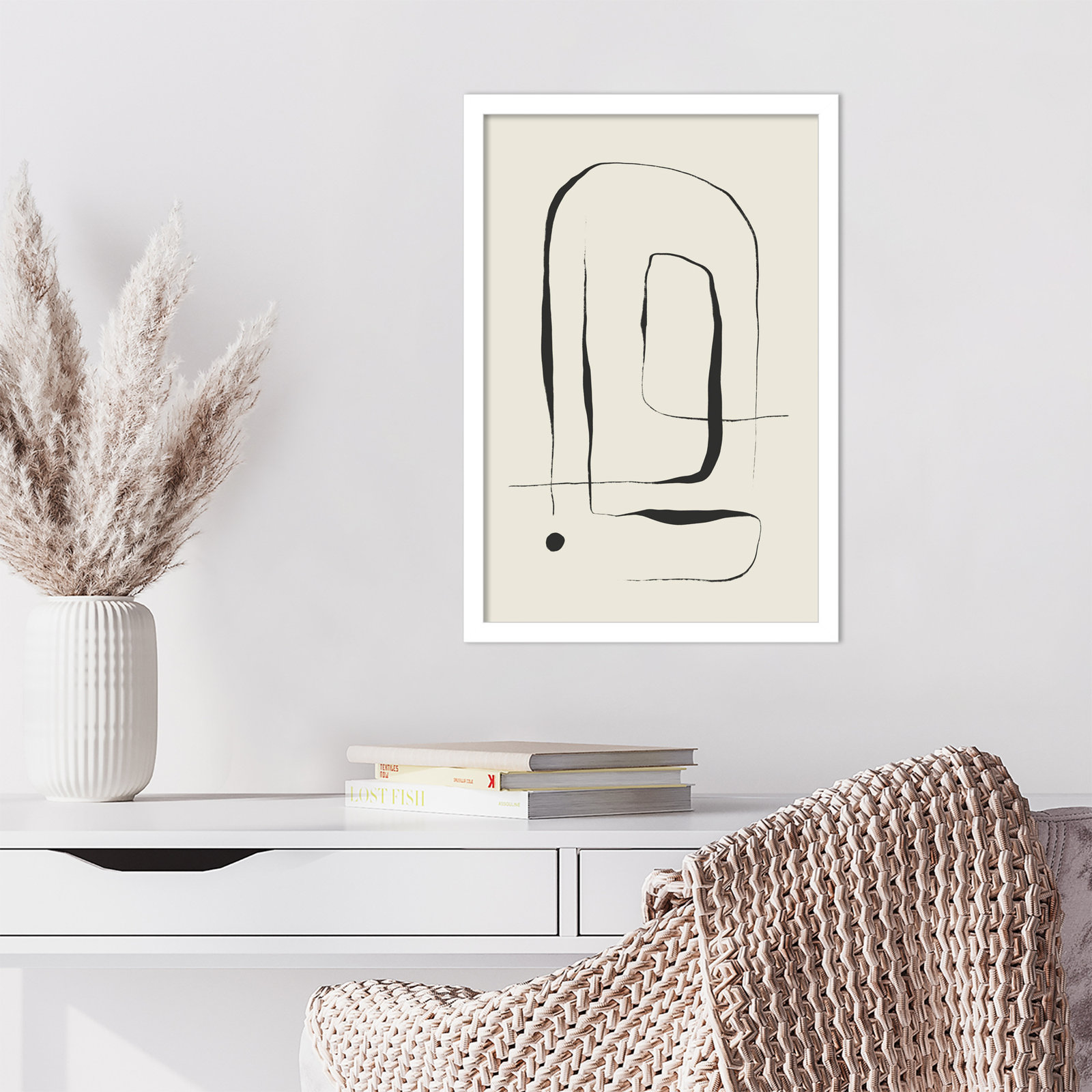 Galya "The Point No. 2" Print by Treechild, White, 21" H x 15" W