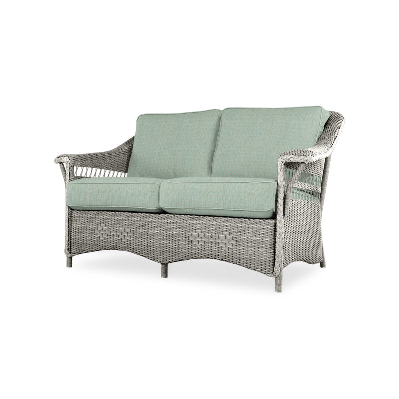 Nantucket Outdoor 2 - Seat Loveseat, Loveboat Mint, Pewter